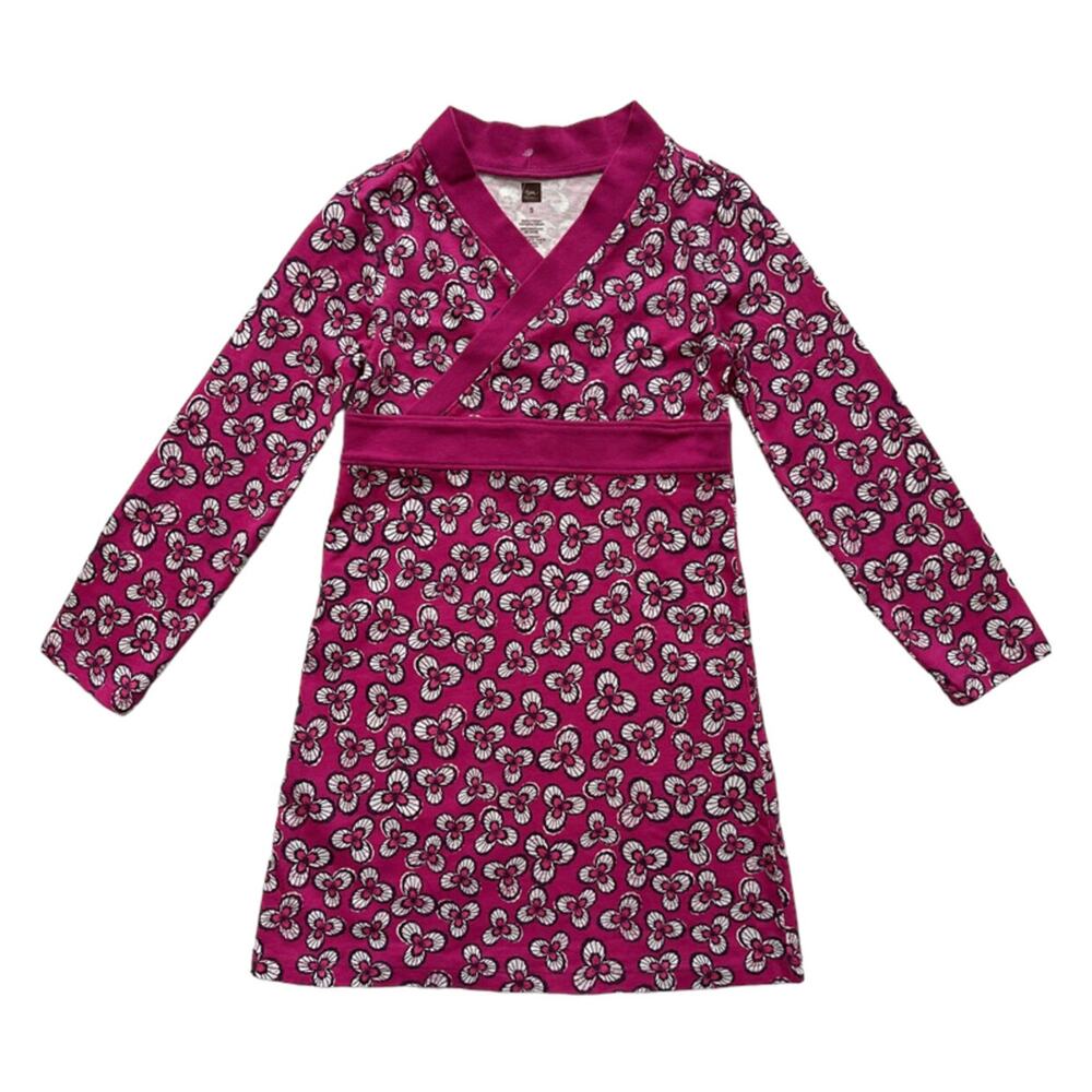 NWOT Tea Collection Cross Front Floral Dress Size 5